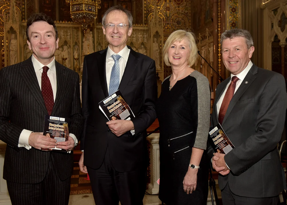 Billy Doyle, CEO North East Credit Union, Dr Michael Mulvey, President DkIT, Dr Sheila Flanagan, Vice president for Academic Affairs DkIT, Paddy Donnelly, Chairman of North East Credit Union.